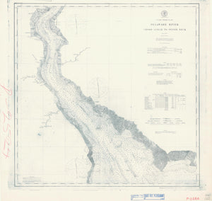 Delaware River Map - Cross Ledge to Penn's Neck - 1896