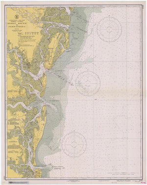 Doboy Sound to Fernandina Map 1940