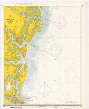 Doboy Sound to Fernandina Map 1968