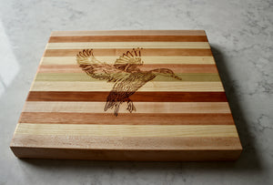 Duck Engraved Wooden Serving Board & Bar Board