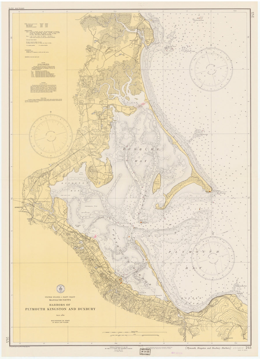 Duxbury Bay Map - 1939
