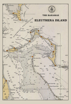 Eleuthera Island Map - Bahamas