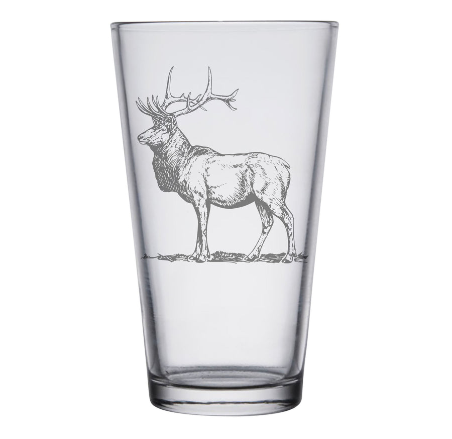 Elk Laser Engraved Glasses