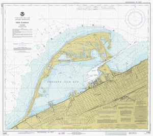 Erie Harbor and Presque Isle Map - 1977