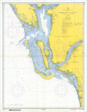 Estero Bay to Lemon Bay Map - 1956