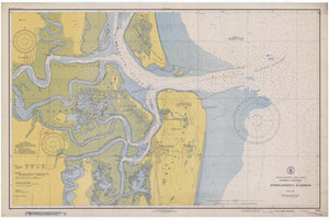 Fernandina Harbor Map - 1939