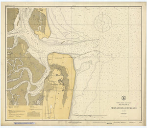 Fernandina Harbor Entrance Map - 1926