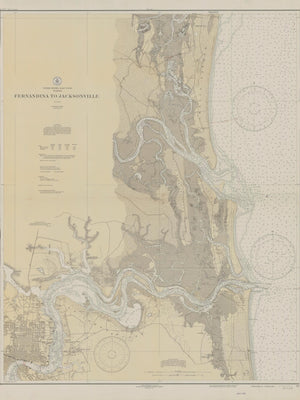 Fernandina to Jacksonville Map - 1933