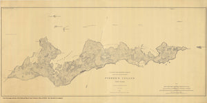 Fishers Island Map - 1882