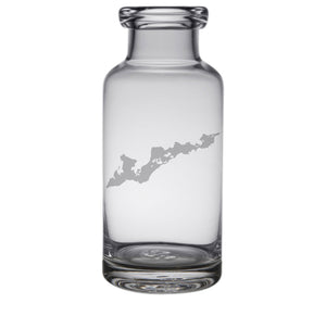 Fishers Island Engraved Glass Carafe