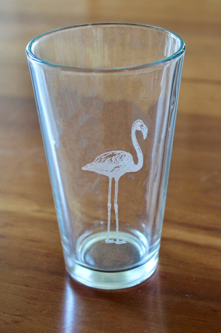Flamingo Engraved Glasses