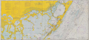 Florida Bay Map - 1971 (18" x 40") (24" x 54")