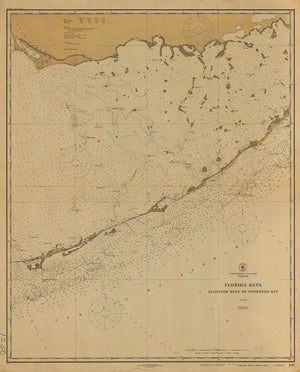 Florida Keys Map - 1921
