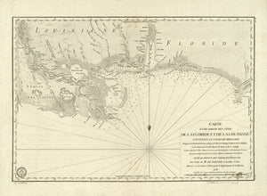 Florida & Louisiana Map - 1778