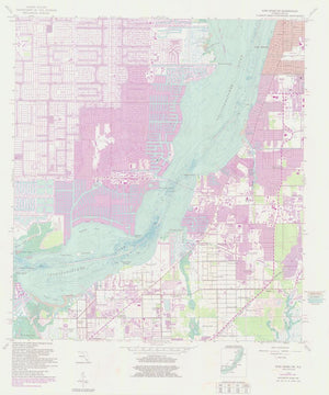 Fort Meyers SW Florida Map - 1987