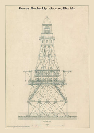 Fowey Rocks Lighthouse Plans (FL)