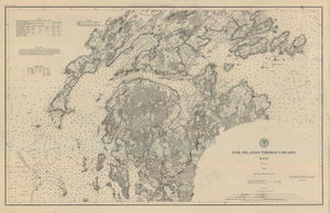 Fox Island Thoroughfare Map - 1871