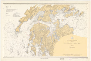 Fox Island Thorofare Map - 1936