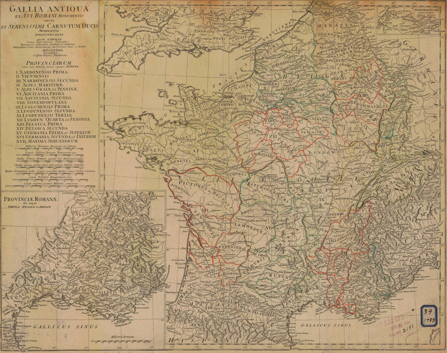 France Map - 1783