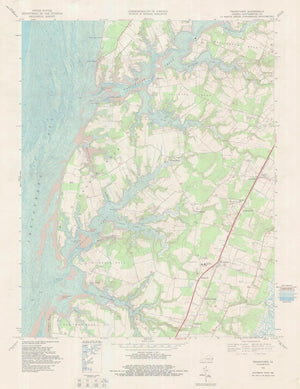 Franktown Virginia Map - 1968