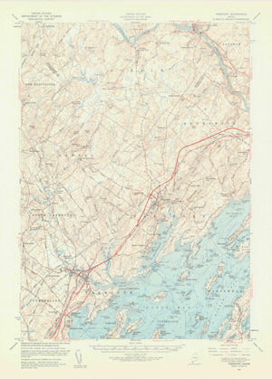 Freeport, Maine Topographic Map - 1957