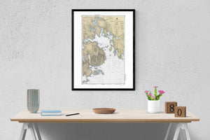 Mount Desert Island Map - Frenchman's Bay - 1989