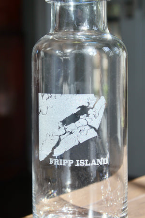 Fripp Island Engraved Glass Carafe