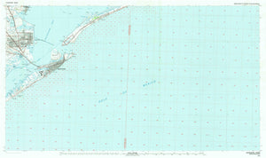 Galveston Texas Topographic Map - 1983