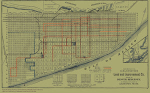 Galveston Land and Improvement Map