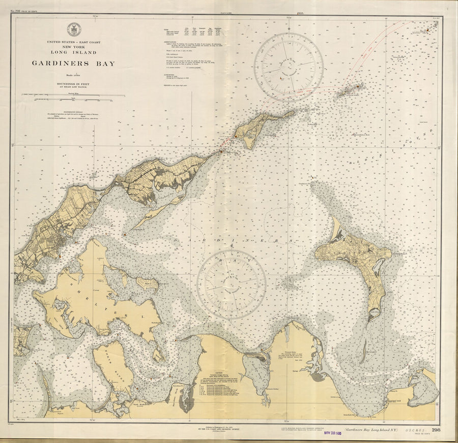 Gardiner's Bay Map