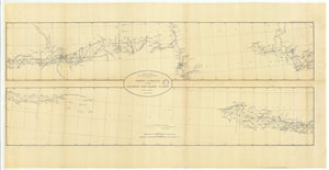 Geodetic Connection - Atlantic and Pacific Coasts Map - 1883