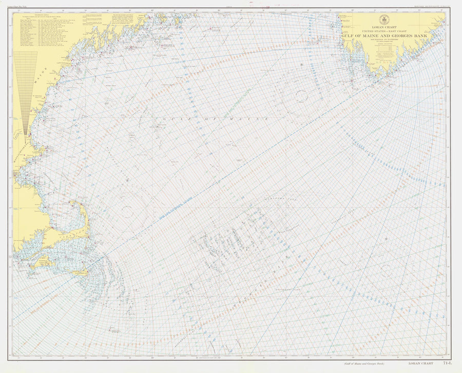 George's Bank - Gulf of Maine Map - 1927