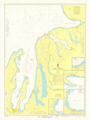 Grand Traverse Bay to Little Traverse Bay Map -1970