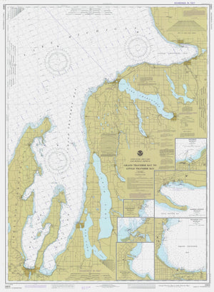 Grand Traverse Bay to Little Traverse Bay Map -1984
