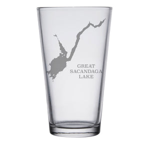 Great Scandaga Lake Engraved Glasses