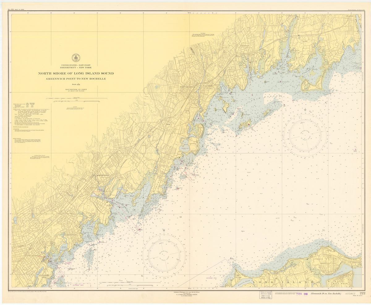 Greenwich Point to New Rochelle Map - 1948 – HullSpeed Designs