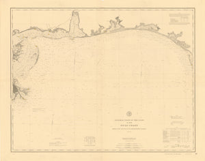 Gulf Coast - Cape San Blas to Mississippi Passes 1895