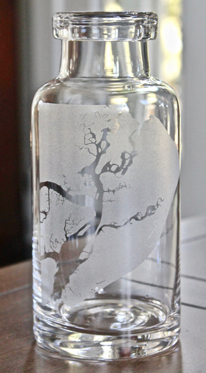 Hilton Head Engraved Glass Carafe