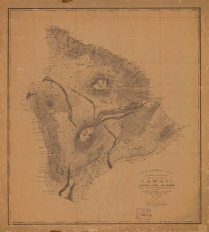 Hawaii Map -1886