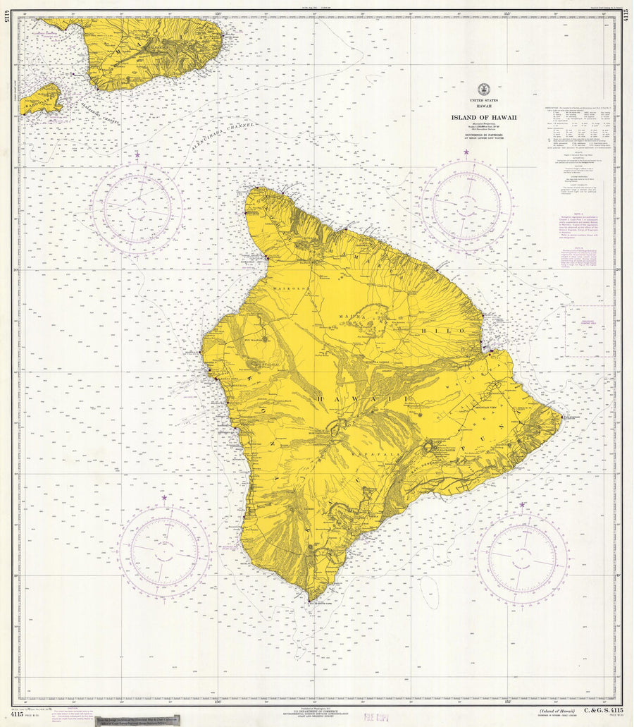 Hawaii Map 1970