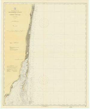 Hillsboro Inlet to Fowy Rocks Map - 1919