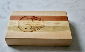 Horseshoe Crab Engraved Wooden Serving Board & Bar Board
