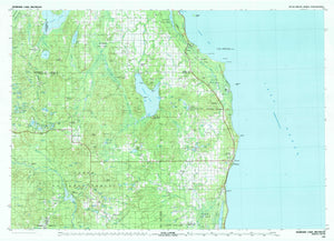 Hubbard Lake Topographic Map - 1983