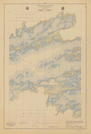 International Boundary Map - Lake of the Woods to Lake Superior #11