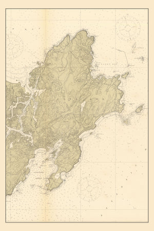 Gloucester and Rockport Map - 1912
