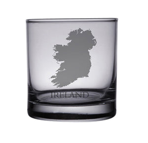 Ireland Map Engraved Glasses