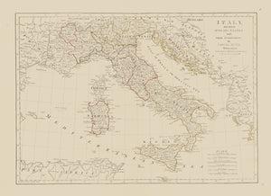 Italy Map - 1786