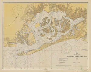 Jamaica Bay & Rockaway Inlet Map - 1933