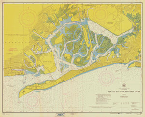 Jamaica Bay & Rockaway Inlet Map - 1954