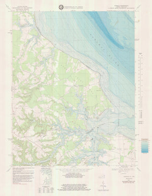 Kinsale Virginia Map - 1968